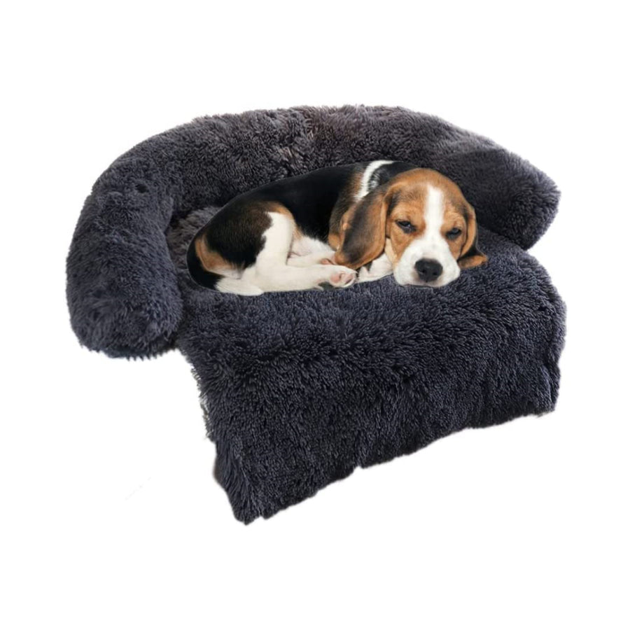 PETSWOL Calming Pet Bed - Fluffy Plush Dog Mat for Comfort and Furniture Protection_11