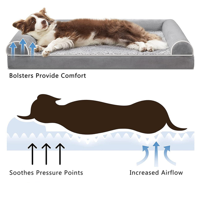 PETSWOL Four Seasons Pet Sofa Breathable Pet Bed_3