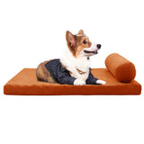 PETSWOL Removable and Washable Dog Sofa Bed-Orange_1