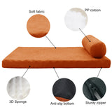 PETSWOL Removable and Washable Dog Sofa Bed-Orange_5