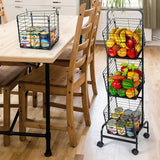 STORFEX 3-Tier Kitchen Storage Rack Removable Vegetable Cart_8