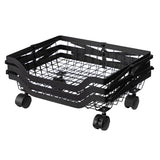 STORFEX 3 Tier Foldable Kitchen Pantry Storage Organizer Cart Baskets Rack_4