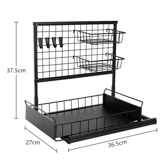 STORFEX 2-Tier Pull Out Cabinet Organizer Under Sink Rack_2