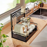 STORFEX 2-Tier Pull Out Cabinet Organizer Under Sink Rack_5