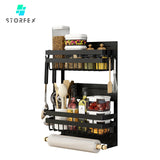 STORFEX 2 Layer Magnetic Spice Rack Refrigerator Shelf_0