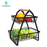 STORFEX Detachable 2 Tier Countertop Fruit Basket_0