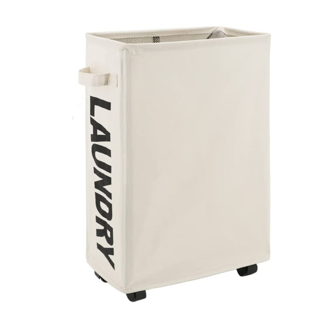 STORFEX Foldable Laundry Basket with Wheels_1