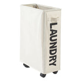 STORFEX Foldable Laundry Basket with Wheels_2