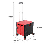STORFEX Foldable Shopping Utility Cart with 360° Rotate Wheel_2