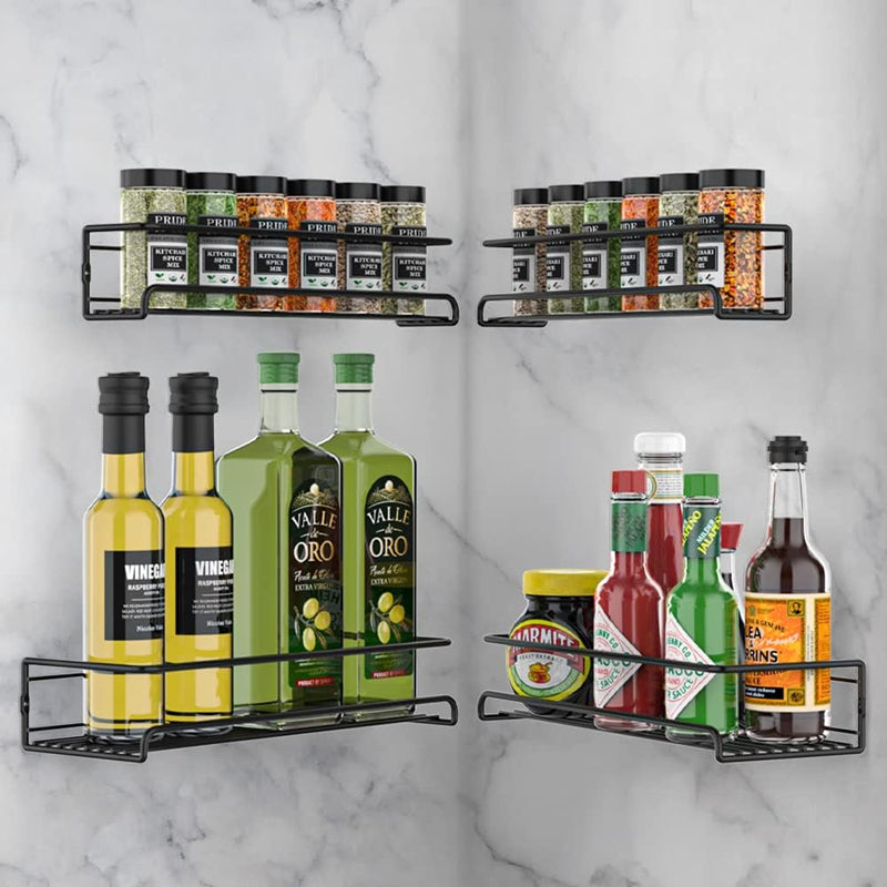 STORFEX 4 Pack Spice Rack Organizer for Cabinet or Wall Mount_7