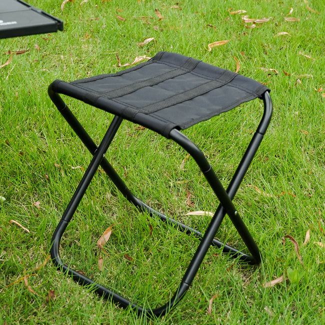 HYPERANNGER Aluminum Alloy Camping Folding Stool with Storage Bag_5