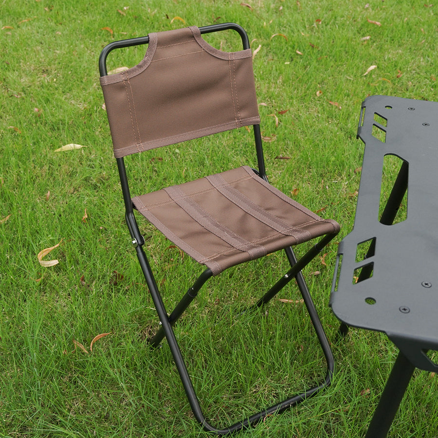 HYPERANGER Aluminum Portable Folding Camp Chair-Khaki_9