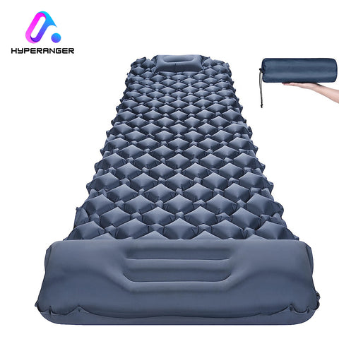 HYPERANGER Inflatable Sleeping Pad for Camping with Built-in Pump | Portable and Comfortable Outdoor Mattress_0