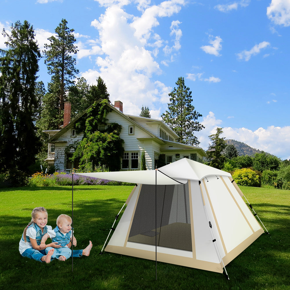 HYPERANGER UPF50+ Easy Pop Up Outdoor Camping Tent for 3-4 Person_5