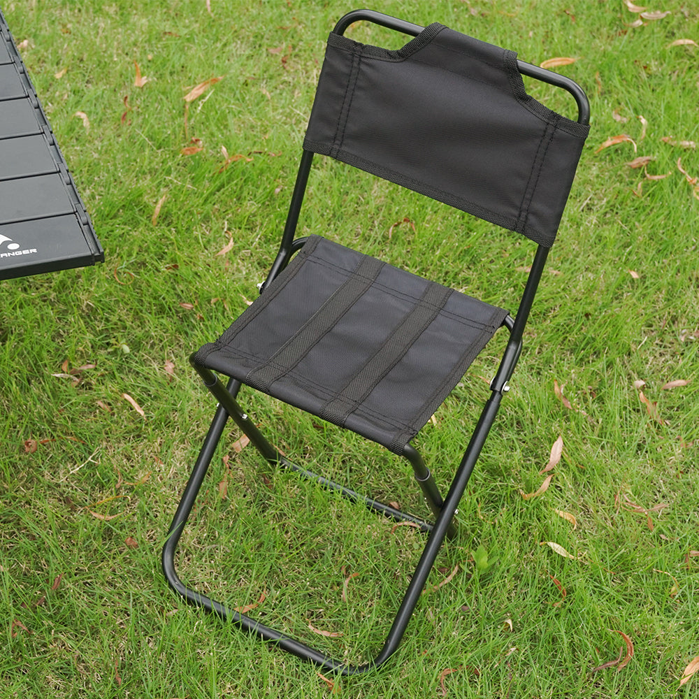HYPERANGER Aluminum Portable Folding Camp Chair-Black_7