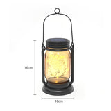 LUMIRO Solar Hanging Mason Jar Lights Decorative Solar Lantern with Stakes - 4 Pack_3