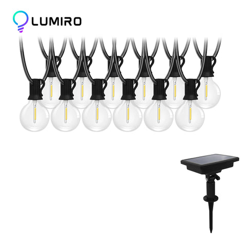 LUMIRO 12-Bulb Solar Patio String Lights | Multiple Modes_0