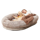 PETSWOL Washable Human Dog Bed Fits You and Your Pets_1