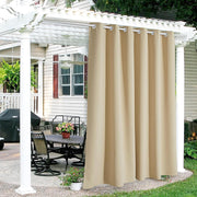 COMFEYA Patio Curtains Outdoor - Waterproof Heat UV Shade Privacy Blackout Curtains_1