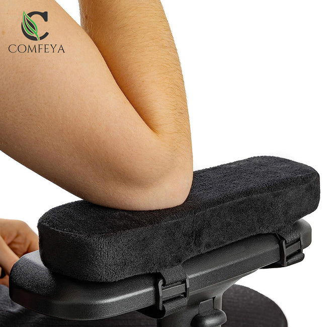 COMFEYA 2 Pack Soft and Comfortable Thick Chair Armrest Pads with Memory Foam_0