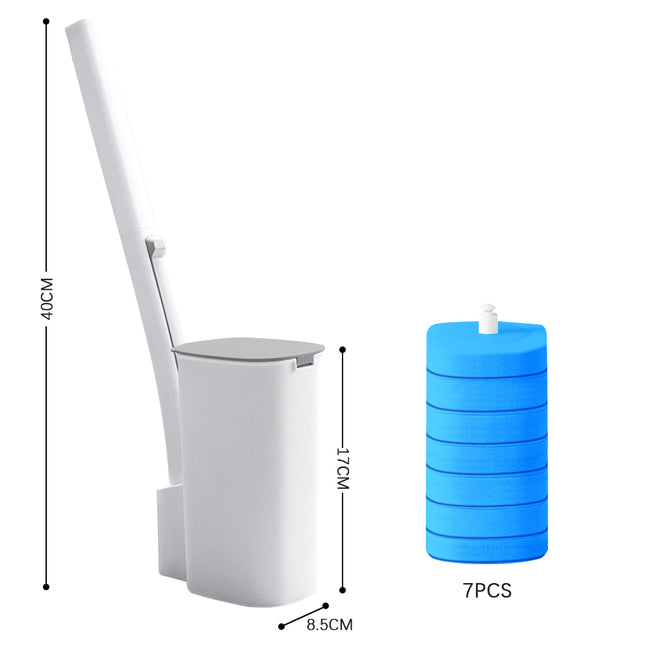 CLEANFOK Disposable Toilet Brush - Hassle-Free Toilet Bowl Cleaning_1