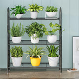 GREENHAVEN 3 Tier Metal Plant Stand - Sturdy Display Rack for Indoor and Outdoor Use_4