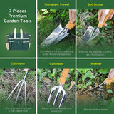 GREENHAVEN 7 Piece Garden Tool Set with Folding Stool_4