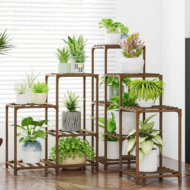 GREENHAVEN Multi-layer Wooden Plant Stand_2