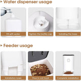 PETSWOL Cat Dog Feeder and Waterer - Self-Dispensing Automatic Pet Feeders_5