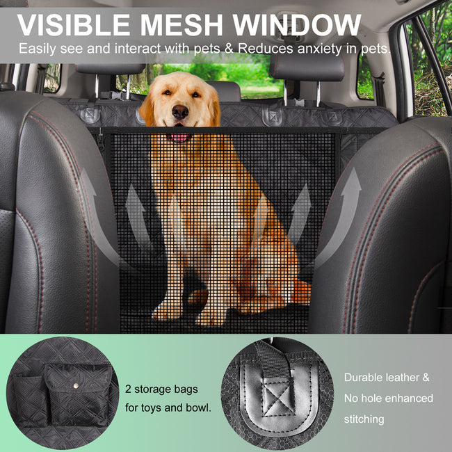 PETSWOL Waterproof Dog Seat Cover For Back Seat_2