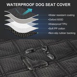 PETSWOL Waterproof Dog Seat Cover For Back Seat_4