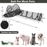 PETSWOL Portable Cat Tent With Tunnel - Spacious Outdoor Retreat For Cats And Small Pets_1