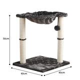 PETSWOL Cat Tower With Hammock And Scratching Posts_1
