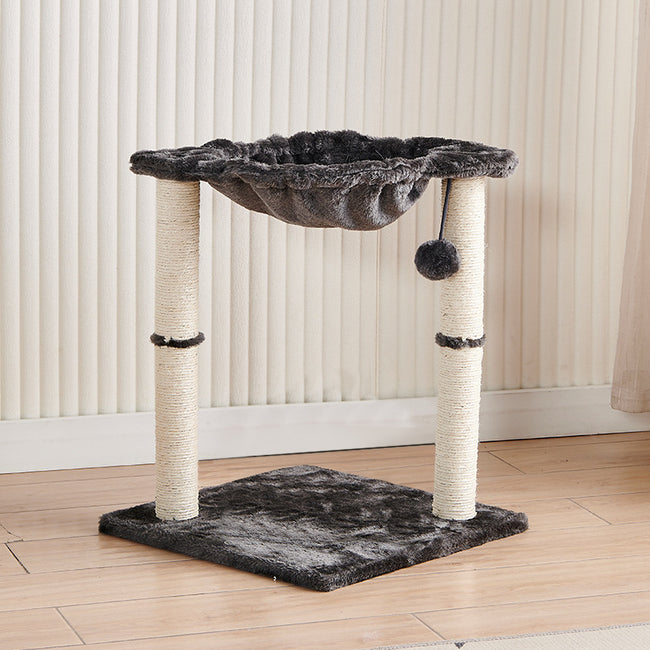 PETSWOL Cat Tower With Hammock And Scratching Posts_3
