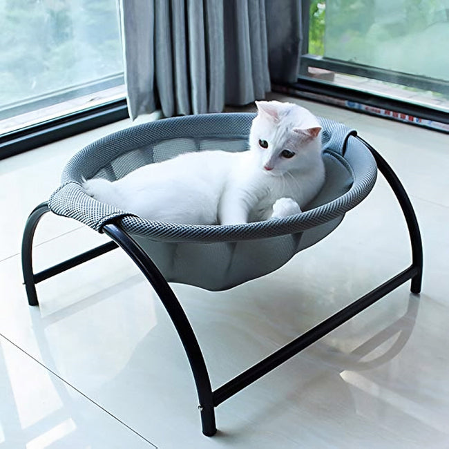 PETSWOL Elevated Cat Bed Dog Bed Pet Hammock Bed_4