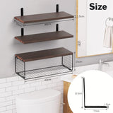STORFEX Wall Organizer With Basket - Stylish And Space-Saving Wall Mounted Shelves_8