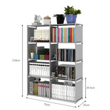 STORFEX 8-Grid Assembled Bookshelves Storage Rack_4